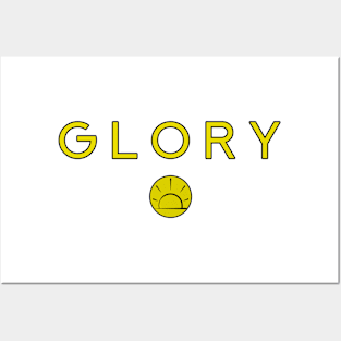 Glory - Christian Symbol and Text Posters and Art